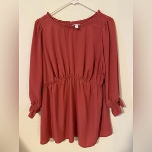 Ingrid & Isabel Maternity Women's Top in Rose Size Large